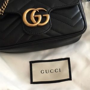 AUTHENTIC Gucci GG MARMONT MATELASSE MINI